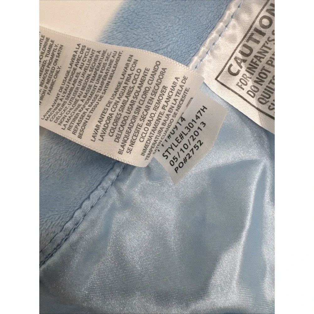 Child Baby Blue Elephant‎ Sweet Security Blanket Lovey Rattle
